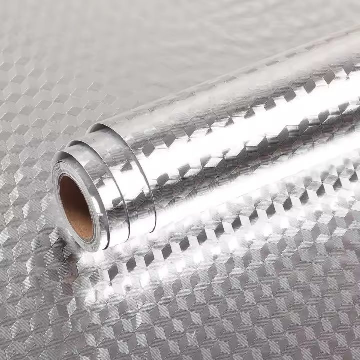 Papel Tapiz De Contacto De Aluminio Para Cocina Resistente Al Calor Y a La Grasa Pelable Y Adhesivo Para Encimeras Y Armarios - 1