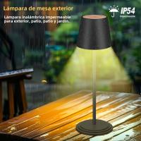 Lámpara De Escritorio LED Recargable Por USB Lámpara Ambiental Para Dormitorio Luz De Noche RGB Táctil Para Hotel Bar Restaurante - details 3