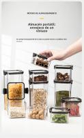 Jars De Almacenamiento Para Cocina Grandes Y Herméticos De Plástico Resistente a La Humedad Set De Cajas De Temporada Para El Hogar - details 7