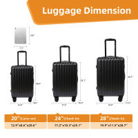 S7 STAR El compañero perfecto para viajar, Juego de 1/3 piezas de equipaje de 20/24/28 pulgadas , Juegos de equipaje, conjunto de maetas,maletas de viaje,maletas, maleta,equipajede viaje resistente,Regalos gratuitos - details 3