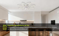 Lámpara Ventilador de Techo LED Diseño de Pétalos con Mando a Distancia, Motor DC Silencioso de 6 Velocidades, Luz Regulable 3000K-6000K, Temporizador, Ideal para Dormitorio y Salón - details 3