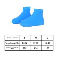 Cubierta De Zapato Antideslizante Gruesa Impermeable De Silicona Y PVC Reutilizable Para Seguridad Al Caminar En Días Lloviznas Y Nieve - details 0