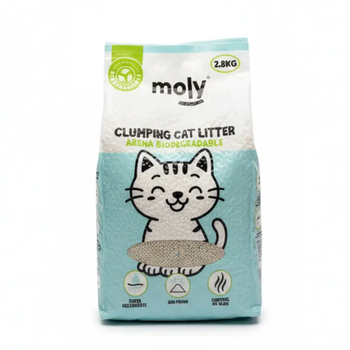 Pack Ahorro 11.1 L tres bolsas de 2.8 Kg de Bentonita Arena para Gatos Aglomerante Biodegradable - 1