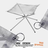 Estante De Fuego De Acero Inoxidable Para Camping Al Aire Libre Plegable Malla Pit De Madera Estilo De Fogata Para Jardín Y BBQ - details 3