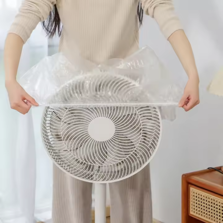 10pcs Funda Para Ventilador De Piso Impermeable Y Anti-Polvo Funda Protectora De Tela De Seda Estilo Meditarráneo Para El Hogar - 1