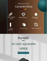 Set De Manicura Profesional Verde Con 9 Piezas Y Estuche De Cuero Herramientas Para Cuidado Del Rostro Y Pies Corte De Acero Inoxidable Regalo - details 1