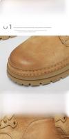 Botas De Moda Para Hombre Cuero Microfibra Marrón Antideslizantes Trabajo Casual Cowboy Botas Plataforma Cómodas Primavera/Tienda - details 6