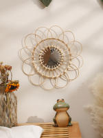 Espejo De Pared Hecho a Mano Con Diseño De Girasol Decoración Artística Para Dormitorio Y Sala De Estar Regalo Aesthetic - details 4