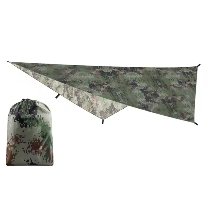 Refugio De Sol Camuflaje 210T Poliéster Ultra-Ligero Plegable Impermeable Para Acampar Y Picnic Equipo De Camping - 1