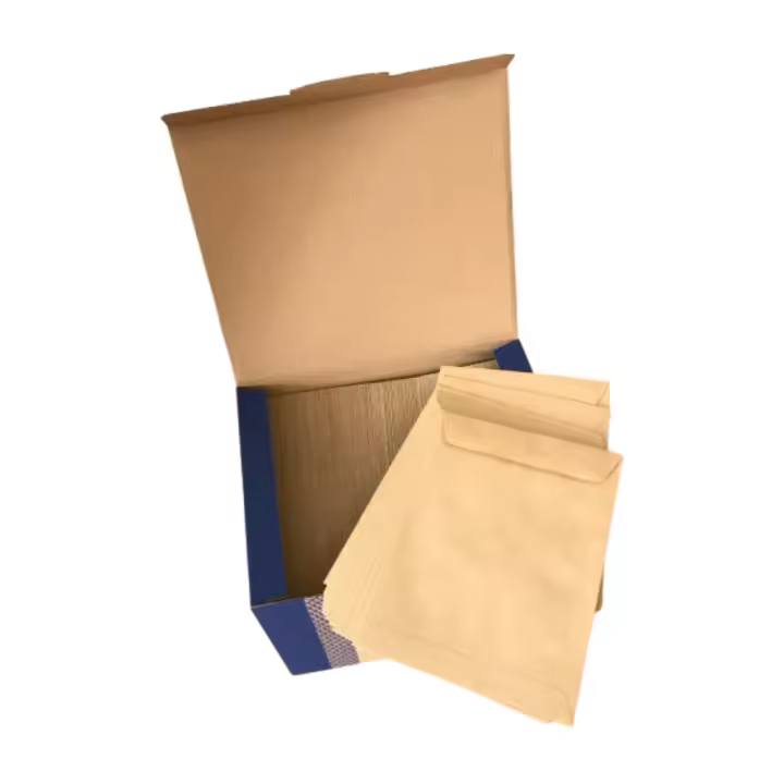 Caja de 500 Sobres Kraft 23 x 16 cm Papel 80g Cierre Autoadhesivo con Tira de Silicona - 1