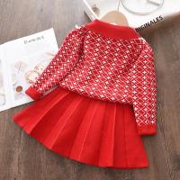 Conjunto De Ropa De Niña Melario Princesa Cartoon Suéteres Y Abrigos Con Volante 2PCS Ropa De Invierno Para Niñas Talla 4-6Años - details 5