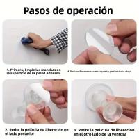 Parachoques De Puerta Absorbente De Impacto Sin Clips Adecuado Para Baños Y Dormitorios - details 6