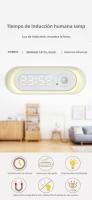 Lámpara Nocturna LED Con Sensor De Movimiento PIR Y Reloj Digital Montaje Magnético En La Pared Para Armario Escalera Baño - details 0