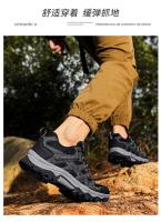 Zapatos De Senderismo Para Hombres Comodidad Antideslizante Suela Gruesa Resistente Al Desgaste Zapatillas De Moda Para Caminar Con Laces - details 4