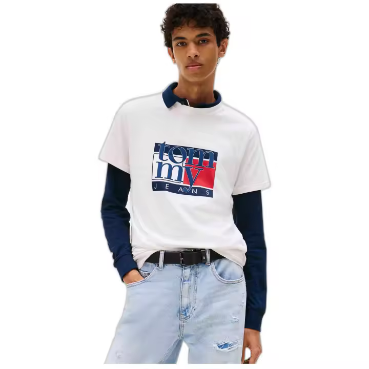 Camiseta De Manga Corta Tommy Hilfiger para Hombre en color Blanco - 1