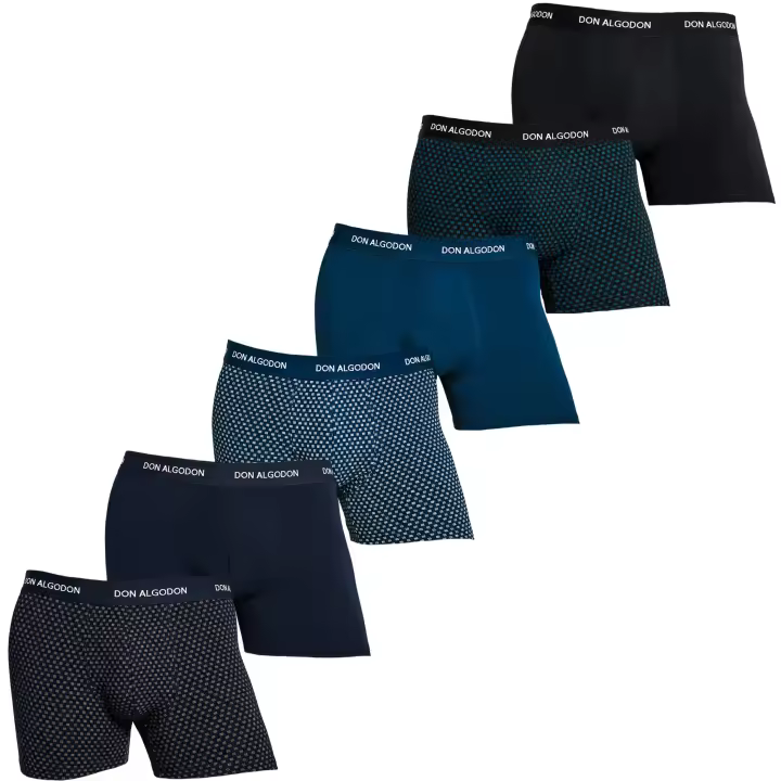 DON ALGODON | Pack 6 Boxers Hombre Suaves, Transpirables y Resistentes | Máximo Confort con Algodón Máxima Calidad - 1