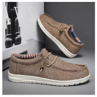 Zapatos De Lona Para Hombre Casual Transpirables Zapatos Planos Slip-On Talla Grande Hasta 47 Zapatos De Conducción Sin Tapa Anteojos - details 15