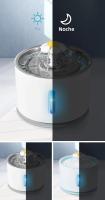 Fregadero Automático Para Mascotas Acero Inoxidable Bebedero Silencioso USB Con Luz LED Dispensador De Agua Para Gatos Y Perros - details 4