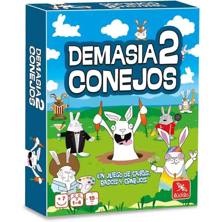 Ludilo - Demasia2 Conejos | Juego De Mesa 7 Años O Más | Juegos De Mesa para 2 A 4 Jugadores | Juegos Infantiles | Juego Cartas Niños 15 Min | Regalo Niño 7 Años (89025) - 1