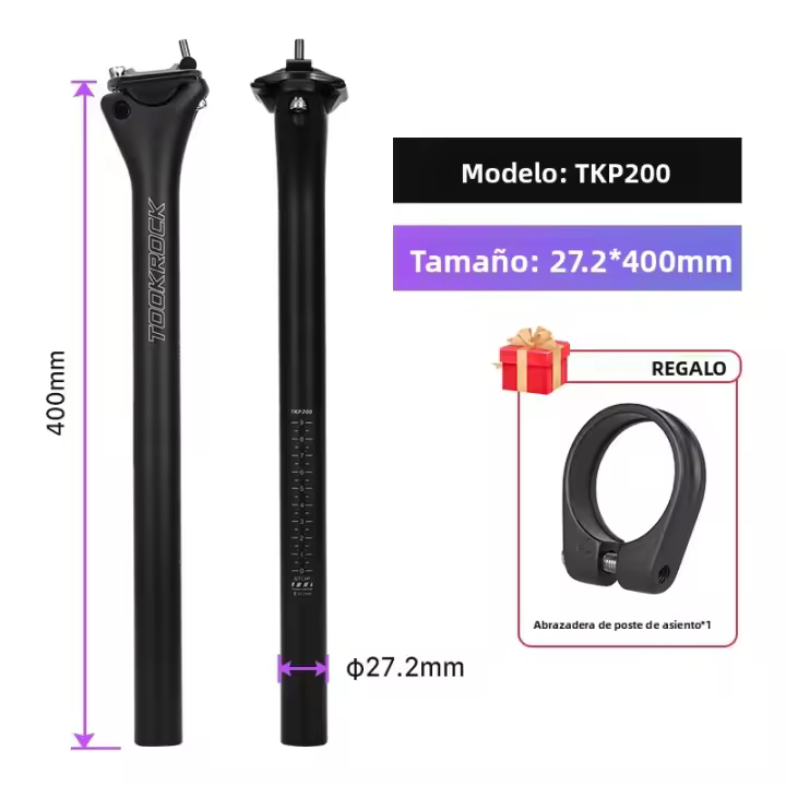 Pomo De Silla De Bicicleta De Carbono Ligero TKP100 Para Bicicleta De Montaña 27.2 30.9 31.6mm Compatible Con XC Mountain Road - 1