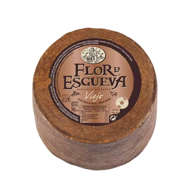 Queso Curado Flor Esgueva ENTERO 1kilo(Dado que el producto está cortado a mano, puede haber algunos errores en el peso. Por favor, comprenda.) - 1