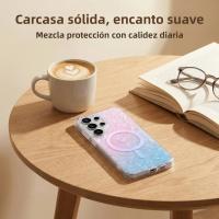 Funda Magnética De Carga Inalámbrica Gradient Dreamy Ocean Shell Para Samsung Galaxy S26 S25 S24 FE Ultra plus Cubierta Transparente Antisuciedad Anti-Rasguños - details 2