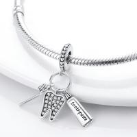 Encantos De Viaje Para Café Plata Charms Para Perros Y Gatos Corazón De Cuentas Adecuados Para Pulsera Original DIY Tendencia Clásica Vintage Romántica - details 455