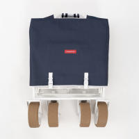 Flamingueo Carro Playa Plegable con Ruedas Giro 360º y Frenos Incorporados Bolsa Para Protección Doble Posavasos Poliéster 83 x 50 x 93 cm - details 4
