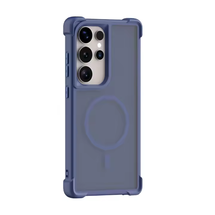 Funda De Teléfono Magnética Para Samsung S25 Ultra S23 S24 Ultra plus Anti Caída En Cuatro Esquinas Color Sólido Compatible Con Magsafe Resistente Al Choque Y a Las Manchas - 1