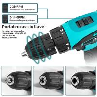 Taladro Eléctrico Recargable De 12V Sin Cargador Ni Batería Herramienta De Impacto Para Uso Doméstico Taladro De Pincel - details 4