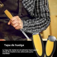 Juego De 9 Piezas De Taladro De Madera Para Carpintería Profesional Herramientas DIY Juego De Cincel De Grabado De Madera Con Mango Redondo Material De Hoja De Acero Cromo-vanadio - details 4