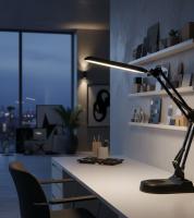 Lámpara de Escritorio BRIDGE Articulable BEL AIR HOME Flexo Led 10W - Protección Ocular - 3 Temperaturas de Luz - Plata - details 2