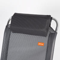 Aktive - Silla de camping plegable con respaldo reclinable 5 posiciones, 44x55x101 cm, fabricada de aluminio y textileno, con cojín y topes antivuelco, máx. 110 kg, sillas de playa, sillas plegables, accesorios verano - details 4