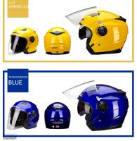 Casco De Motocicleta Vintage Con Lente Doble Para Karts Scooters Y Vans Protección Abs Unisex Adecuado Para Todas Las Estaciones - details 10