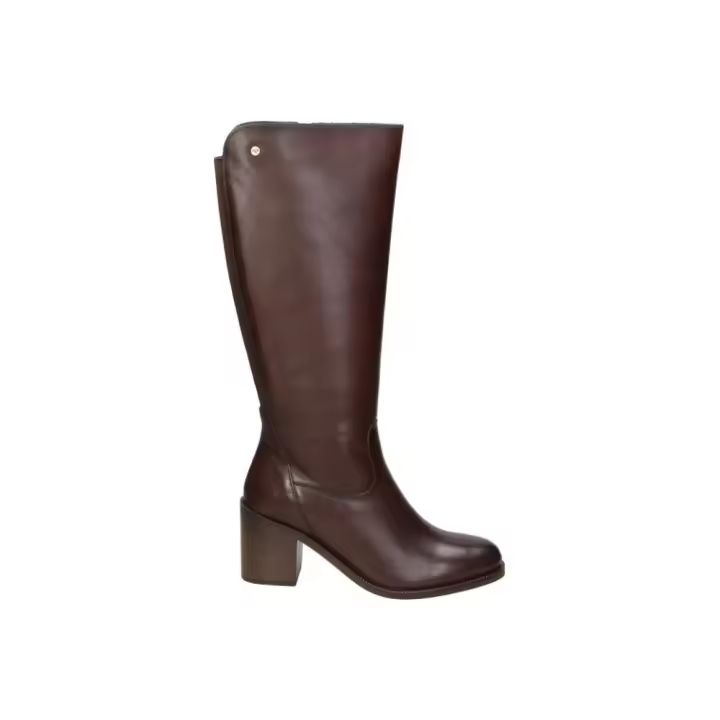 KANGAROOS | Botas de Piel Kangaroos para Mujer – Botas Altas en Color Marrón con Cremallera Lateral – Bota de Piel con Tacón de 7cm – Cómodas – Bota con caña de 40cm – Alta Calidad – Modelo 880-18 - 1