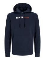 Jack & Jones Hombre sudadera con capucha ajustable y bolso frontal JJECORP SWEAT PLAY NOOS Moda casual informal OTOÑO INVIERNO REF 233599 - details 5