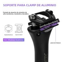 Pomo De Silla De Bicicleta De Carbono Ligero TKP100 Para Bicicleta De Montaña 27.2 30.9 31.6mm Compatible Con XC Mountain Road - details 7
