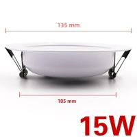 Downlight LED 220V Tres Colores Ajustables 5W 7W 9W 12W 15W Luz De Techo Recortada En Blanco Frío Y Cálido Lámpara - details 5