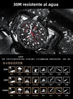 Reloj De Pulsera De Cuarzo Para Hombre MINI FOCUS Gran Dial Resistente Al Agua Con Función De Calendario Y Luz Trasera Acero Inoxidable Estilo Casual - details 18