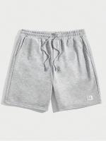 Shorts Casuales Para Hombre Estilo Regular Tejidos Con Cremallera Y Cordones Logo Bordado En Letras Adecuados Para Verano Baloncesto Playa Vacaciones Viajes Fitness Y Otros Escenarios - details 1