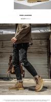Botas De Moda Para Hombre Cuero Microfibra Marrón Antideslizantes Trabajo Casual Cowboy Botas Plataforma Cómodas Primavera/Tienda - details 12