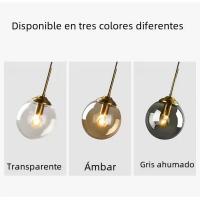 Lámpara Colgante De Vidrio LED Moderna Y Luisona De Metal Nórdica Para Sala De Estar Comedor Dormitorio Instalación Por Cable - details 4