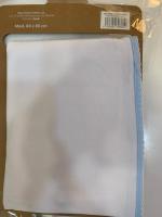 Interbaby gasa bordada de algodon de color azul - details 0