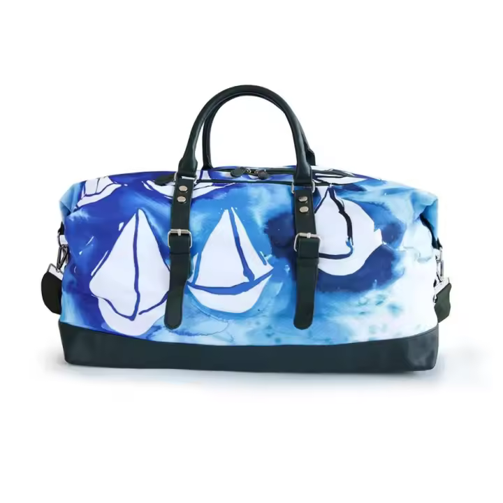 Anemoss Bolsa de viaje Sail 50 L azul blanco poliéster unisex - 1