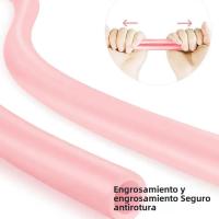 Banda De Resistencia De Goma Para Ejercicio TPE Rosa 8 Palabras Tipo Fitness Yogo Equipo De Gimnasio Cuerda Elástica Para Músculo Pull - details 2