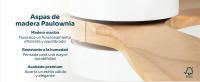 Mellerware - Ventilador de Techo Brizy Bright con Luz y Mando a Distancia. Modelo 2026 Madera Clara. 40W. 6 Velocidades. Ultra silencioso. 3 Aspas 132 de Diámetro. Función Verano-Invierno. Temporizador. LED - details 4