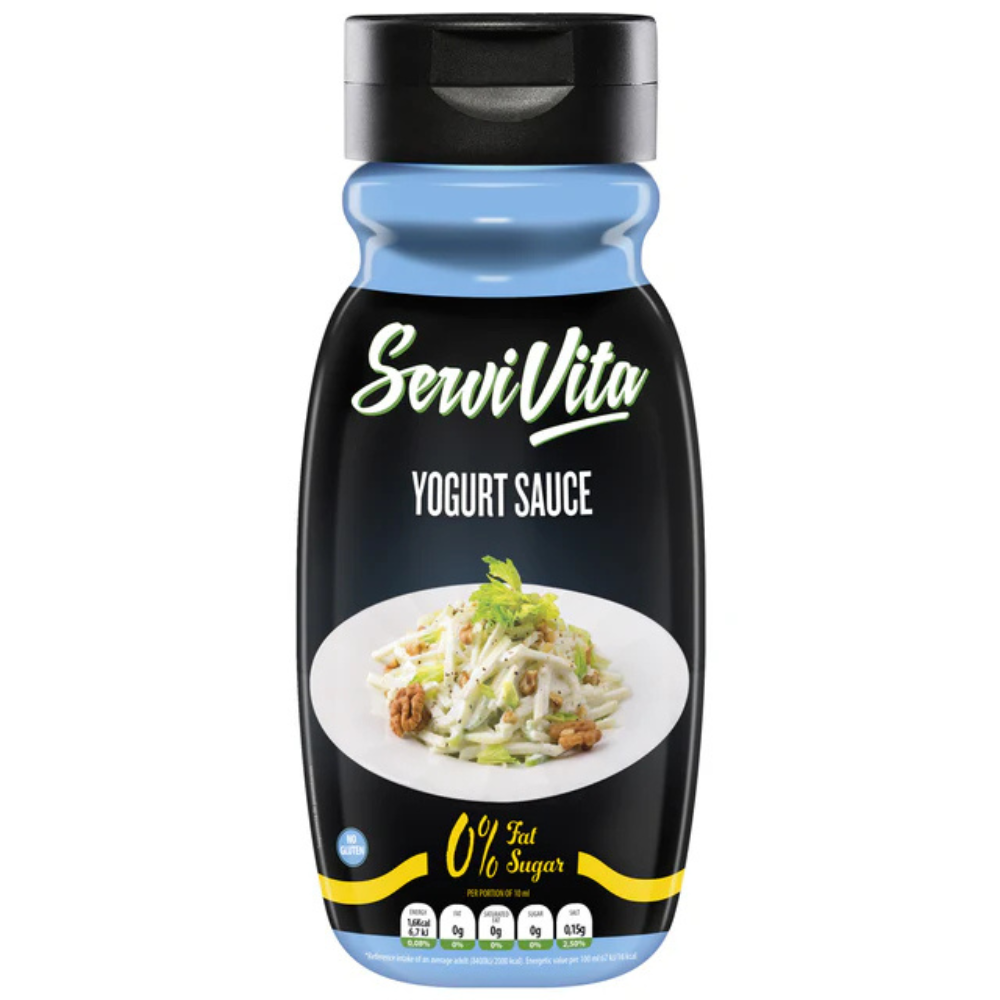Salsa Zero Sabor Yogurt Pack 2 unidades 320ml 0% Azúcares añadidos Aderezo para ensaladas 16 kcal por cada 100 m SERVIVITA