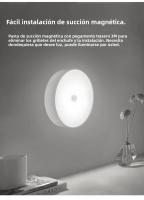 Lámpara LED Recargable Con Sensor De Movimiento Y Control Remoto Timer Luz Nocturna Dimmable Para Pasillos Escaleras Armario - details 2