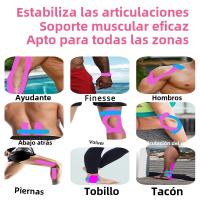Cinta De Kinesiología Impermeable Para Deportes Protección Y Alivio Del Dolor En Tenis Y Gimnasio Adhesivo De Algodón - details 3