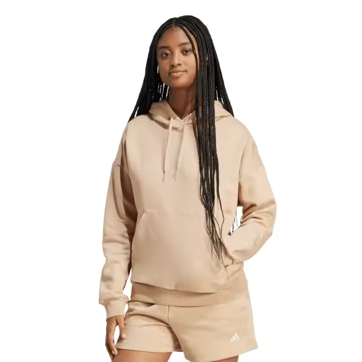 Sudadera Adidas Si Fleece Hd Marron Arecál Jv7310 Hoodie Casual Mujer - 1